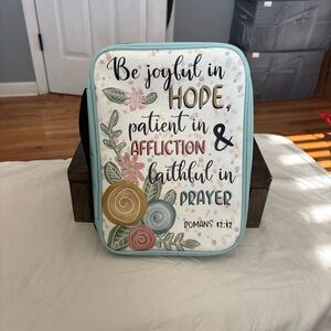 Source Unknown Floral Inspirational Pouch - Multicolor